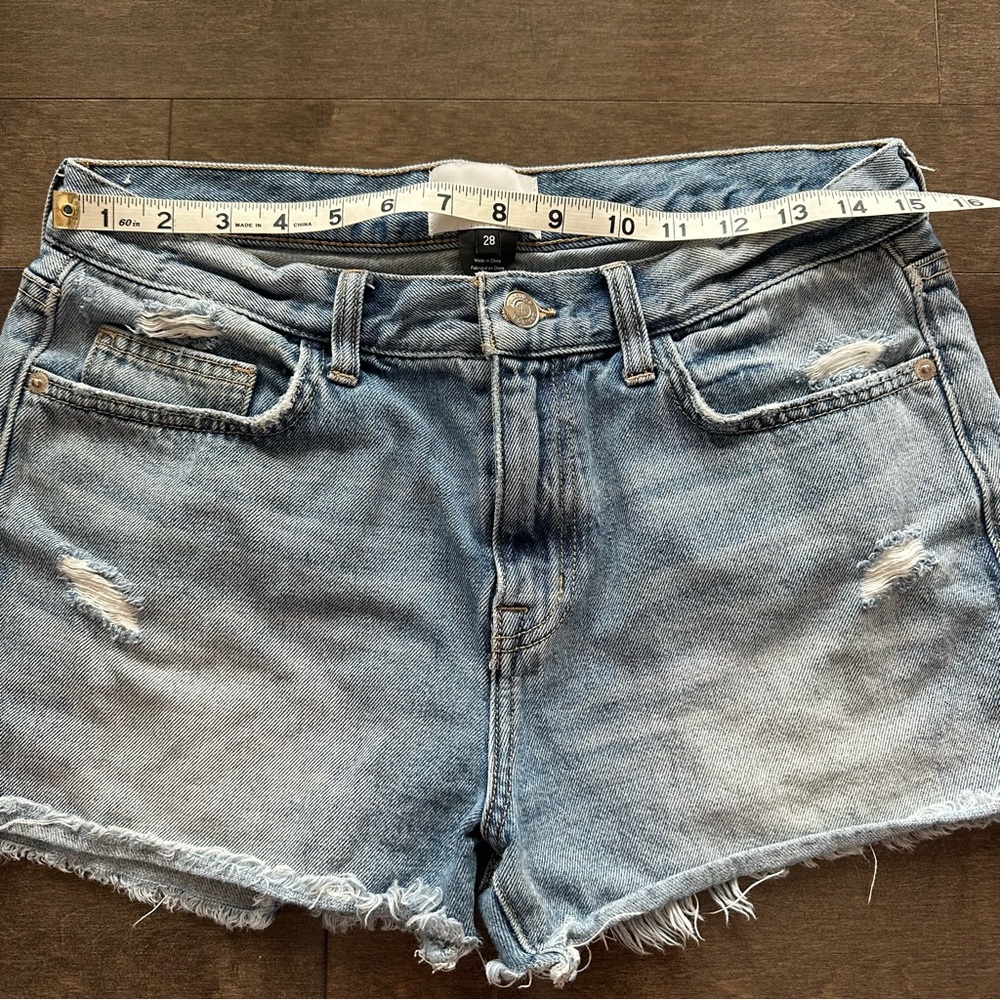 Current/Elliot Boyfriend Distressed Raw Hem 2 Year Destroy Size 28 - Picture 3 of 8